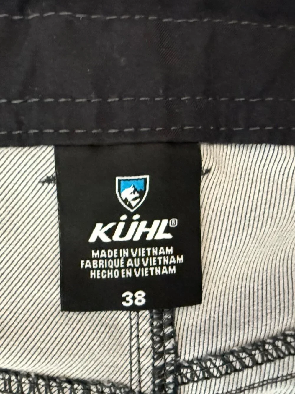 KÜHL Shift Amphibia Shorts Men's Size 38 Heathered Gray Charcoal Outdoor